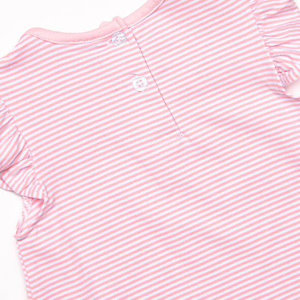 Very Sweet Vines Applique Dress, Pink
