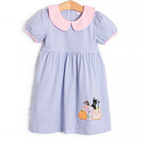 Purr-fect Patch Applique Dress, Purple