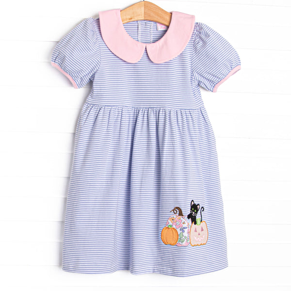 Purr-fect Patch Applique Dress, Purple