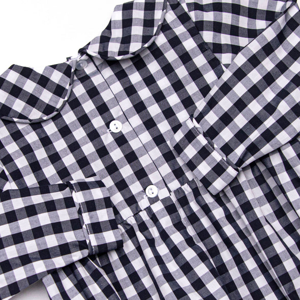 Fall Pickins Smocked Bubble, Navy