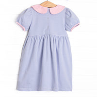 Purr-fect Patch Applique Dress, Purple