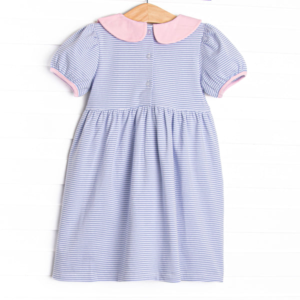 Purr-fect Patch Applique Dress, Purple