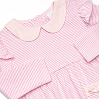Emmaline Long Sleeve Legging Set, Light Pink Stripe