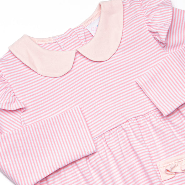 Emmaline Long Sleeve Legging Set, Light Pink Stripe