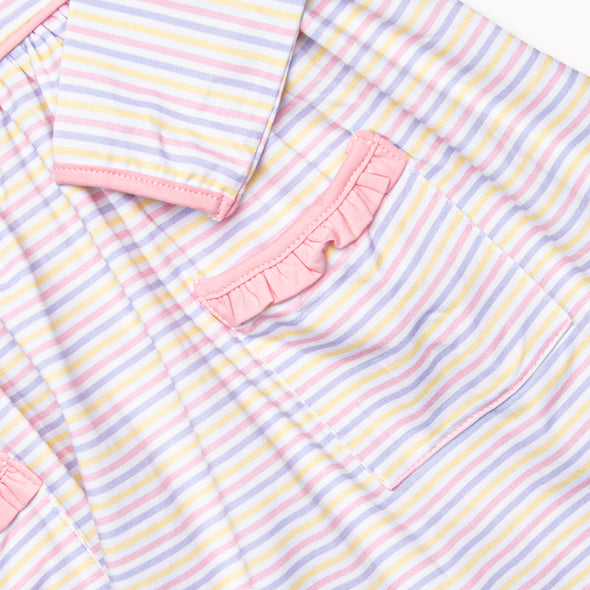 Silly Stripes Pocket Dress, Pink