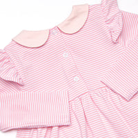 Emmaline Long Sleeve Legging Set, Light Pink Stripe