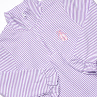 Ballet Slippers Embroidered Pullover, Purple