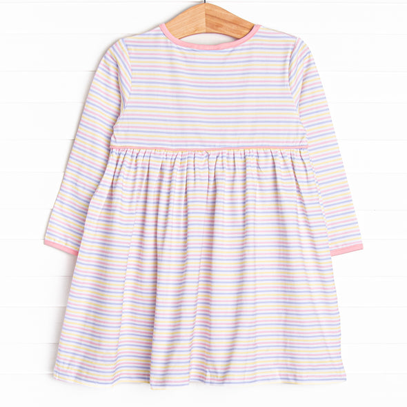 Silly Stripes Pocket Dress, Pink