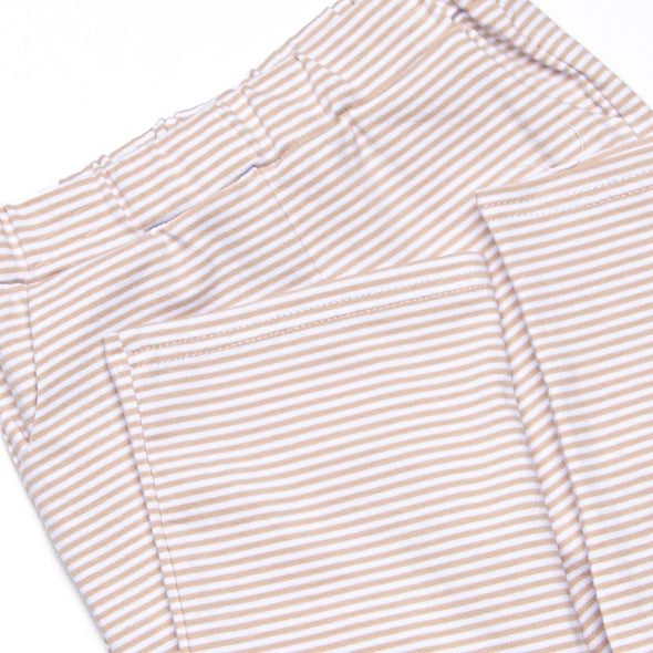 Evan Pant Set, Orange and Tan Stripe