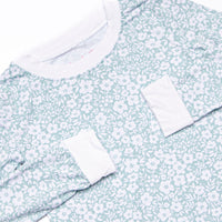 Garden Gate Gingham Bamboo Pajama Set, Green