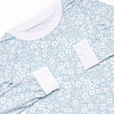 Garden Gate Gingham Bamboo Pajama Set, Green