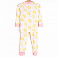 Sleepy Slices Bamboo Pajama Set, Yellow