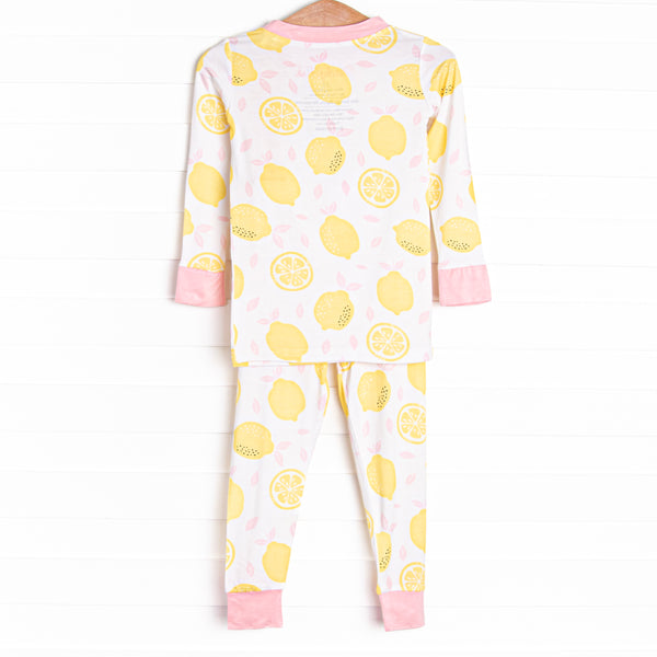 Sleepy Slices Bamboo Pajama Set, Yellow