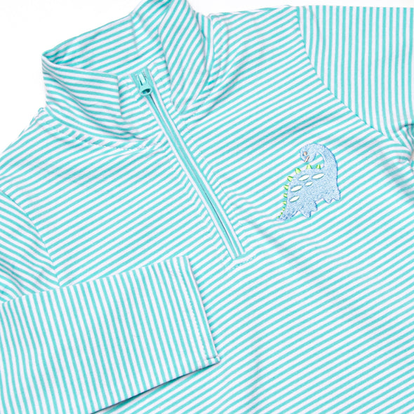 Jurassic Journey Embroidered Pullover, Green
