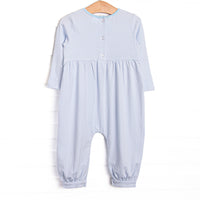 Jungle Jive Smocked Romper, Blue