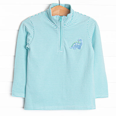Jurassic Journey Embroidered Pullover, Green