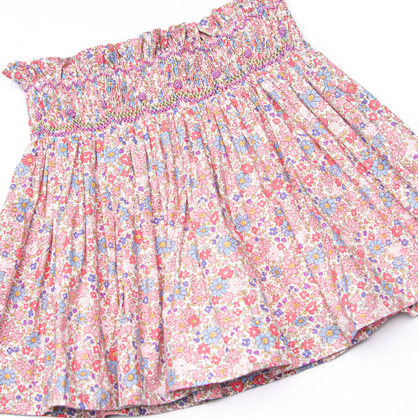 Petunia Purple Smocked Skirt Set, Purple