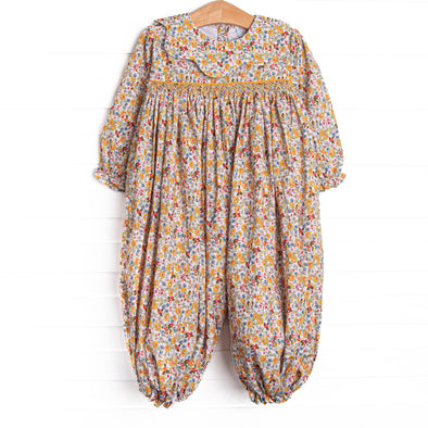 Many a Mums Smocked Romper, Yellow