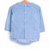 Runway Ready Smocked Diaper Set, Blue