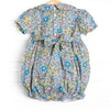 Carnival Carnations Smocked Bubble, Blue
