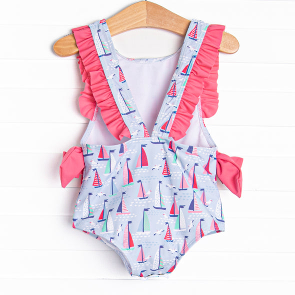 Sea Breeze and Sails One Piece, Pink