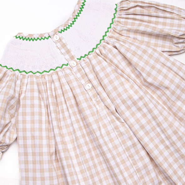 Plentiful Pumpkins Smocked Ruffle Pant Set, Brown