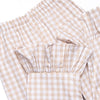 Plentiful Pumpkins Smocked Ruffle Pant Set, Brown