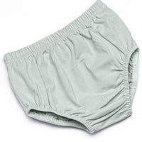 Evan Long Sleeve Pocket Diaper Set, Sage and Navy Stripe