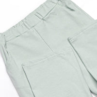 Evan Pant Set, Sage and Navy Stripe