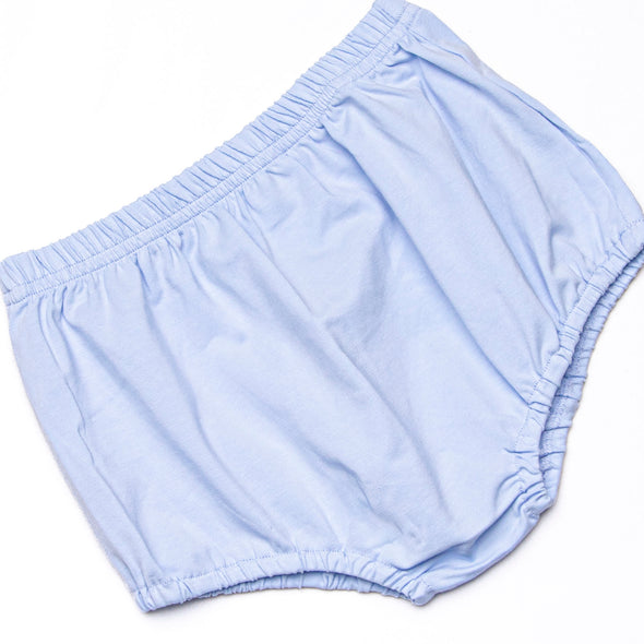 Runway Ready Smocked Diaper Set, Blue