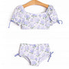 Beachside Blooms Bikini, Blue