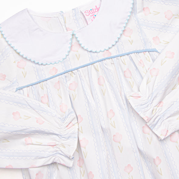 Sweet Pea Stripes Bubble, Blue