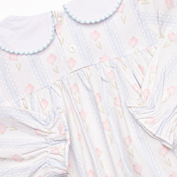Sweet Pea Stripes Bubble, Blue