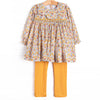 Many a Mums Smocked Legging Set, Yellow