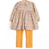 Many a Mums Smocked Legging Set, Yellow