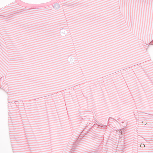 Doodle Days Embroidered Romper, Pink