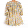 Daisy a Day Smocked Bishop Dress, Yellow
