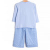 Runway Ready Smocked Pant Set, Blue