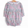 Ruffled Ribbons Smocked Bubble, Pink