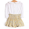 Daisy a Day Smocked Skirt Set, Yellow