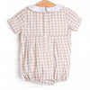 Plentiful Pumpkins Smocked Boy Bubble, Brown