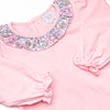 Ruffled Ribbons Smocked Skirt Set, Pink