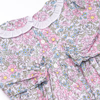Ruffled Ribbons Smocked Legging Set, Pink
