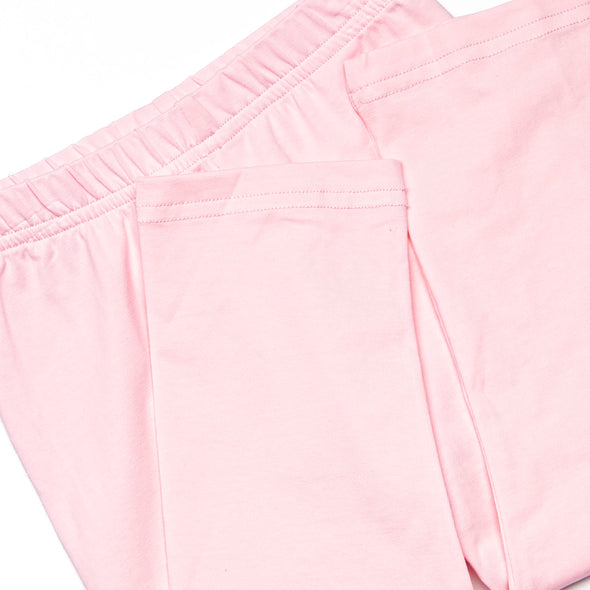 Ruffled Ribbons Smocked Legging Set, Pink