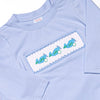 Runway Ready Smocked Pant Set, Blue