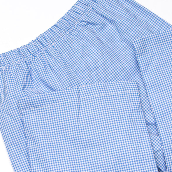 Runway Ready Smocked Pant Set, Blue
