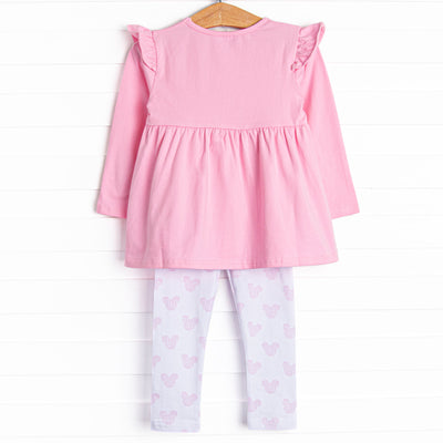 Sure is Swell Flutter Sleeve Legging Set, Pink