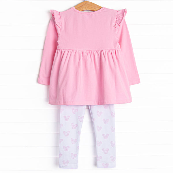 Sure is Swell Flutter Sleeve Legging Set, Pink