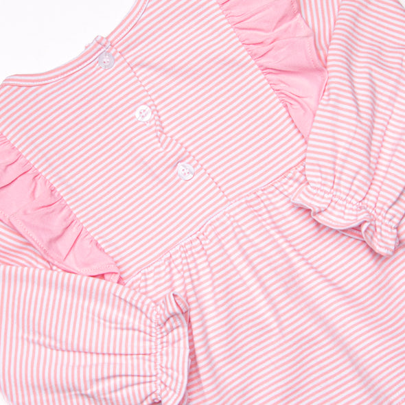 Rocking Horse Rider Applique Bloomer Set, Pink