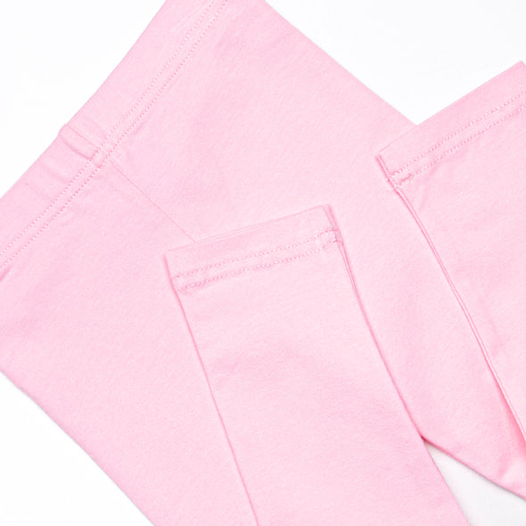 Rocking Horse Rider Applique Legging Set, Pink